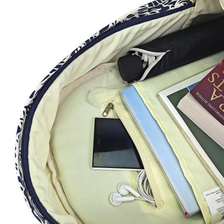 HALFMOON TRIBE CASUAL CANVAS PRINT DESIGN STUDENT TRAVELLING TRIP BACKPACK