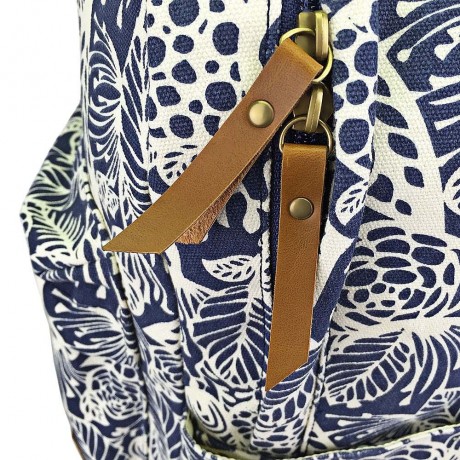 HALFMOON TRIBE CASUAL CANVAS PRINT DESIGN STUDENT TRAVELLING TRIP BACKPACK