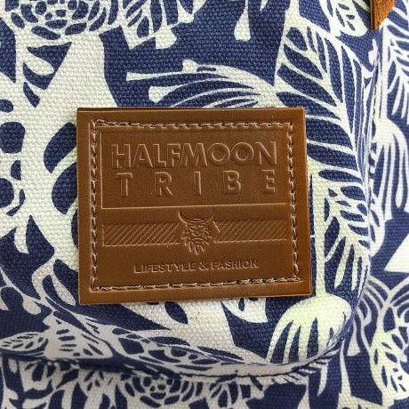 HALFMOON TRIBE CASUAL CANVAS PRINT DESIGN STUDENT TRAVELLING TRIP BACKPACK