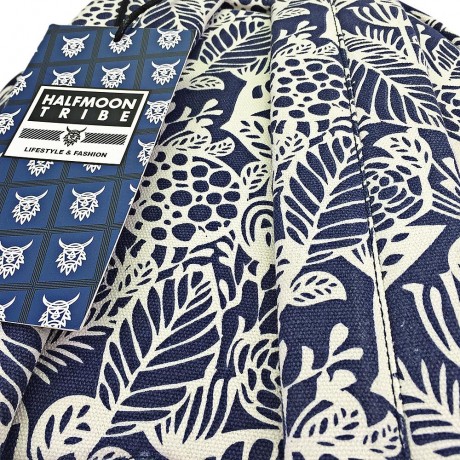 HALFMOON TRIBE CASUAL CANVAS PRINT DESIGN STUDENT TRAVELLING TRIP BACKPACK