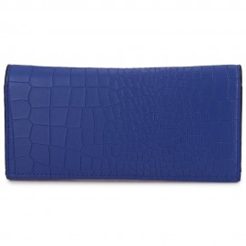 CROCODILE PATTERN LONG WALLET (BLUE)
