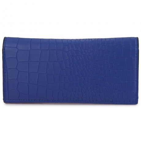 CROCODILE PATTERN LONG WALLET (BLUE)