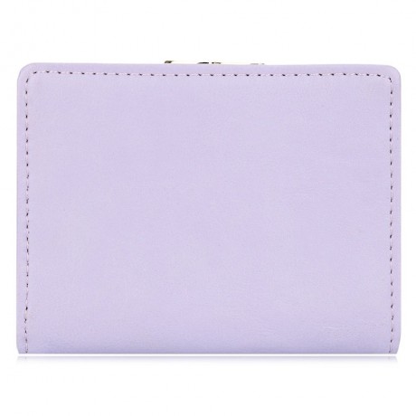 CUTE ANIMAL CARTOON WOODCHUCK DESIGN SHORT CLUTCH WALLET (LIGHT PURPLE)