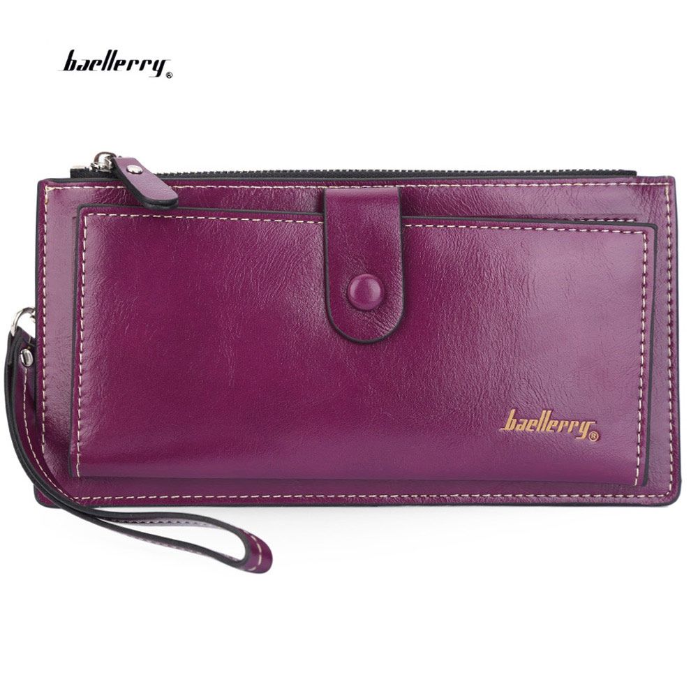 BAELLERRY WALLET WITH CARD HOLDER PHONE POCKET (PURPLE)