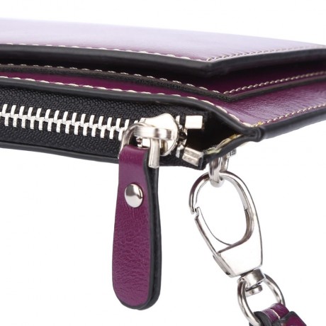 BAELLERRY WALLET WITH CARD HOLDER PHONE POCKET (PURPLE)