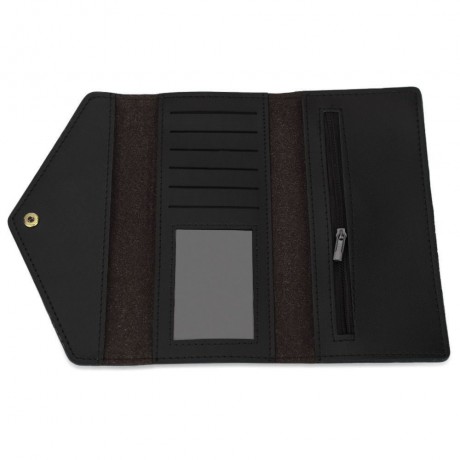 CROCODILE PATTERN WALLET FOR WOMEN WITH MINI BAG (GRAY)