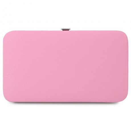 BAELLERRY FASHION LONG PENCIL CASE HOLDING BAG CARD WALLET FOR LADIES (LIGHT PINK)