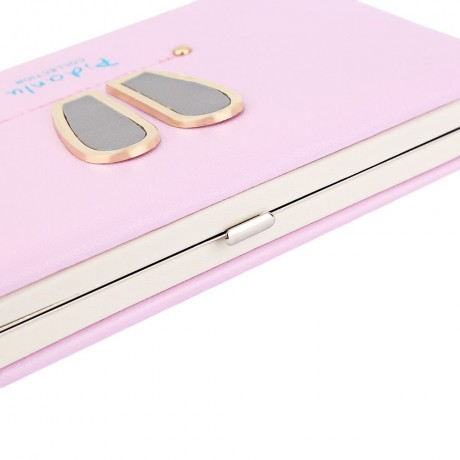 PIDANLU FASHION LONG PHONE BAG MULTI-FUNCTIONAL CUTE RABBIT EAR LADIES WALLET (LIGHT PURPL