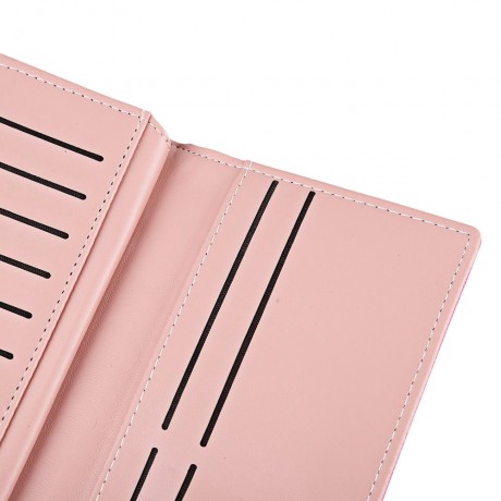 BAELLERRY WOMEN PARTY BUSINESS DETACHABLE CASH CARD HOLDER CLUTCH BAG WALLET (PLUM)