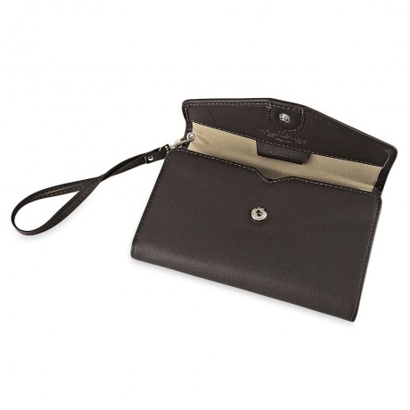 STYLISH PU ENVELOPE CLUTCH FOR WOMEN (DARK COFFEE)