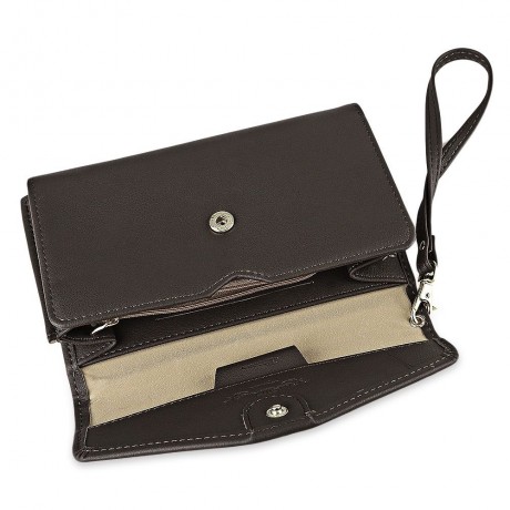 STYLISH PU ENVELOPE CLUTCH FOR WOMEN (DARK COFFEE)