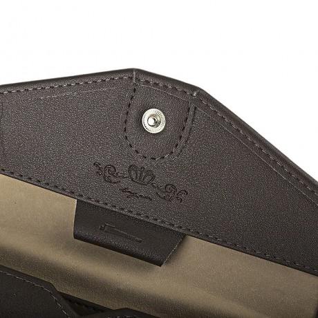 STYLISH PU ENVELOPE CLUTCH FOR WOMEN (DARK COFFEE)