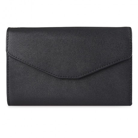 STYLISH PU ENVELOPE CLUTCH FOR WOMEN (BLACK)