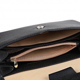 STYLISH PU ENVELOPE CLUTCH FOR WOMEN (BLACK)