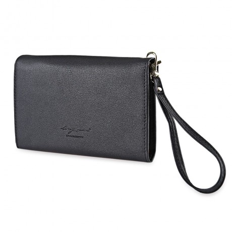 STYLISH PU ENVELOPE CLUTCH FOR WOMEN (BLACK)