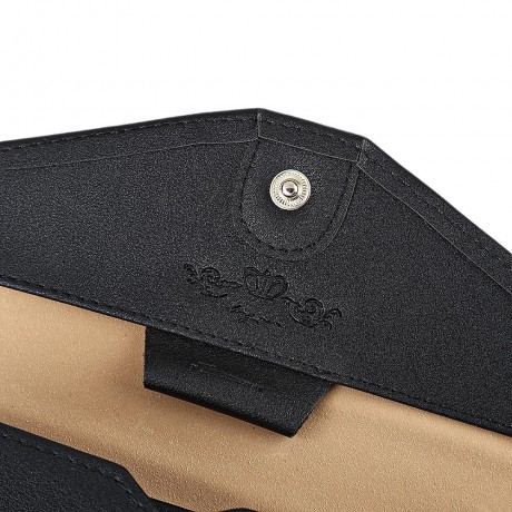 STYLISH PU ENVELOPE CLUTCH FOR WOMEN (BLACK)