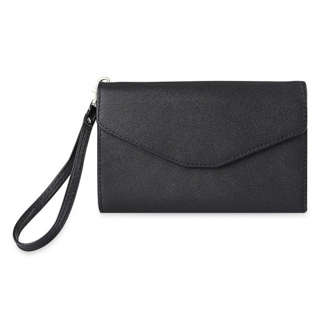 STYLISH PU ENVELOPE CLUTCH FOR WOMEN (BLACK)
