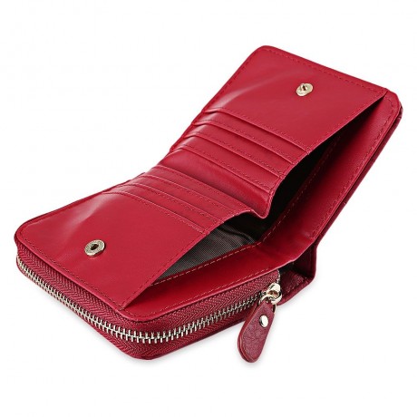 FASHIONABLE GRID DESIGN MINI PURSE FOR WOMEN (RED)