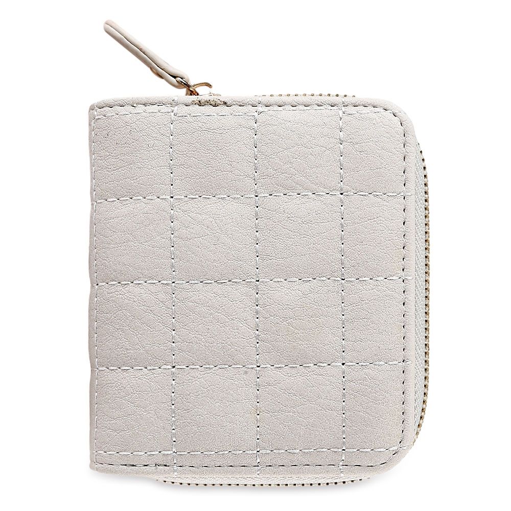 FASHIONABLE GRID DESIGN MINI PURSE FOR WOMEN (WHITE)