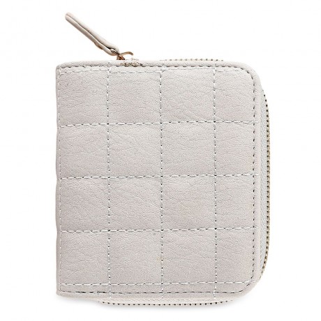 FASHIONABLE GRID DESIGN MINI PURSE FOR WOMEN (WHITE)