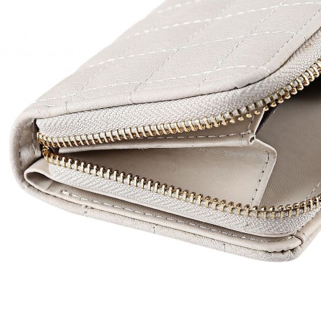 FASHIONABLE GRID DESIGN MINI PURSE FOR WOMEN (WHITE)