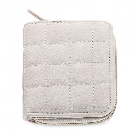 FASHIONABLE GRID DESIGN MINI PURSE FOR WOMEN (WHITE)
