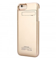 4000MAH BACKUP BATTERY EXTERNAL POWER BANK CHARGER CASE WITH KICKSTAND (GOLDEN)
