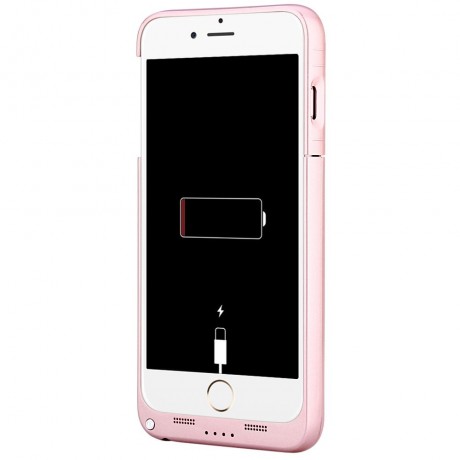 4000MAH BACKUP BATTERY EXTERNAL POWER BANK CHARGER CASE WITH KICKSTAND (ROSE GOLD)