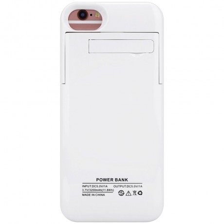 3200MAH BACKUP BATTERY EXTERNAL POWER BANK CHARGER CASE WITH KICKSTAND FOR IPHONE 6 / 6S /