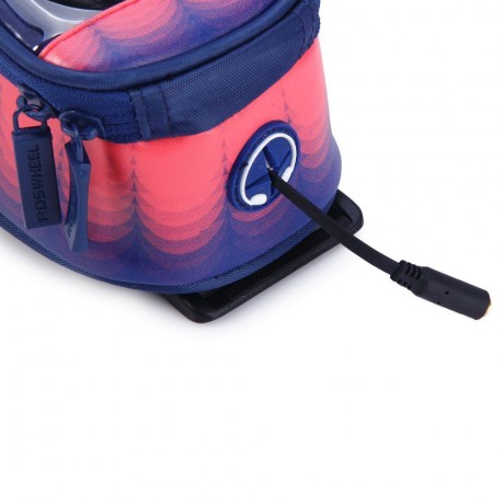 ROSWHEEL 4.8 INCH TOUCH SCREEN BICYCLE FRONT TUBE PHONE BAG HOLDER HANDLEBAR POUCH (BLUE A