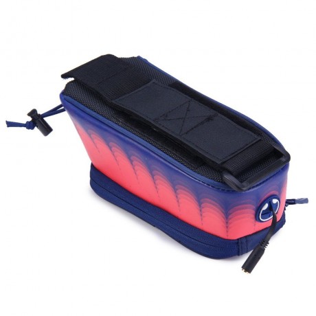 ROSWHEEL 4.8 INCH TOUCH SCREEN BICYCLE FRONT TUBE PHONE BAG HOLDER HANDLEBAR POUCH (BLUE A