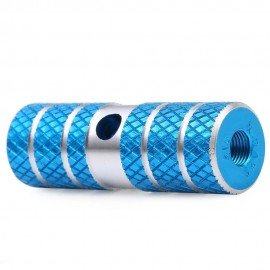2PCS AXLE FOOT PEGS STUNT PEDAL FOR BMX MOUNTAIN BIKE BICYCLE CYCLING (BLUE)