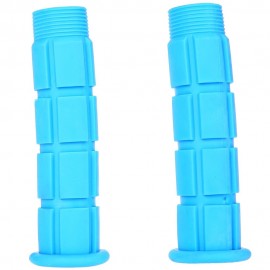 PAIRED SOFT CYCLING ADHESIVE PERFORMANCE RUBBER HANDLEBAR GRIP (BLUE)