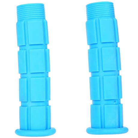PAIRED SOFT CYCLING ADHESIVE PERFORMANCE RUBBER HANDLEBAR GRIP (BLUE)