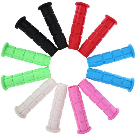 PAIRED SOFT CYCLING ADHESIVE PERFORMANCE RUBBER HANDLEBAR GRIP (BLUE)