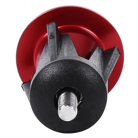 WAKE PAIRED MTB BICYCLE CNC ALUMINUM ALLOY HANDLEBAR PLUGS (RED)