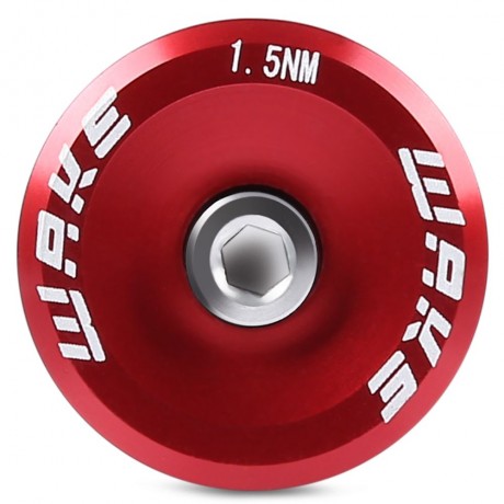 WAKE PAIRED MTB BICYCLE CNC ALUMINUM ALLOY HANDLEBAR PLUGS (RED)