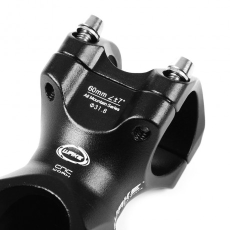 WAKE 31.8MM CYCLING BIKE BICYCLE MTB ALUMINUM ALLOY HIGH-STRENGTH HANDLEBAR STEM (BLACK, S