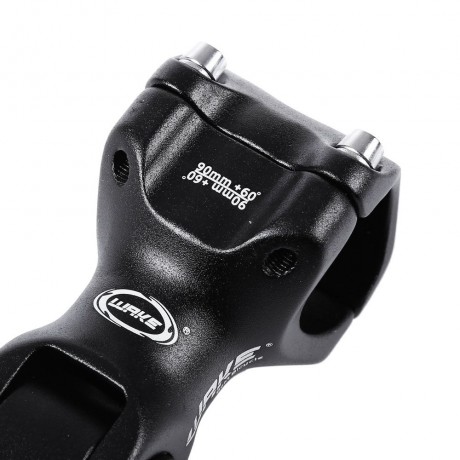WAKE CYCLING BICYCLE MTB 3D FORGED ALUMINUM ALLOY ADJUSTABLE HANDLEBAR STEM RISER (BLACK, 