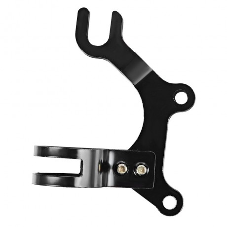 BICYCLE DISC BRAKE BRACKET RACK MOUNT FRAME TRANSFORMER HOLDER (BLACK, SIZE 31.8 MM)