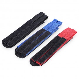 BICYCLE LIGHTWEIGHT ANTI-SLIP DOUBLE ADHESIVE STRAP PEDAL TOE CLIP BELT (BLUE)