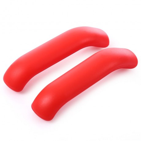 PAIRED MOUNTAIN ROAD BIKE BRAKE HANDLE SILICONE PROTECTIVE SLEEVE (RED)