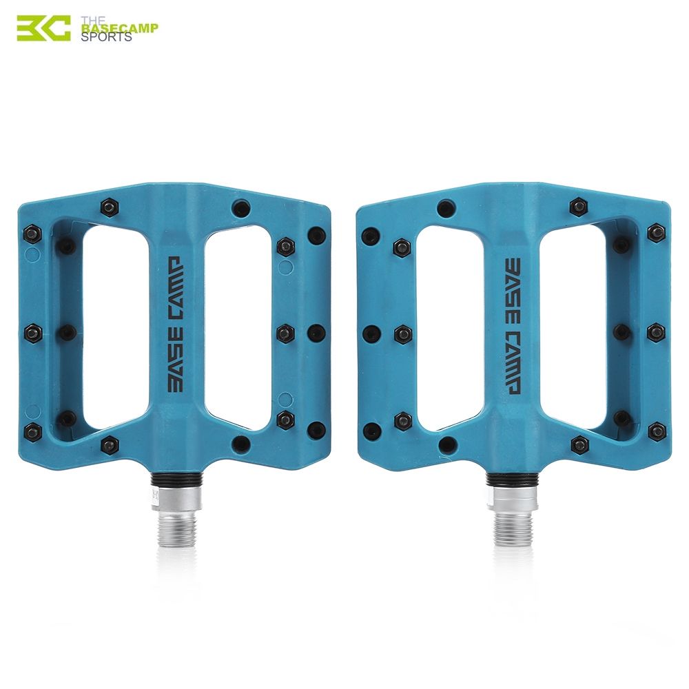 BASECAMP BC - 672 PAIRED FASHION NYLON BIKE PEDAL FOR MOUNTAIN ROAD BICYCLE (BLUE)