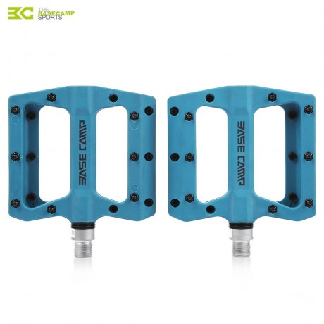 BASECAMP BC - 672 PAIRED FASHION NYLON BIKE PEDAL FOR MOUNTAIN ROAD BICYCLE (BLUE)