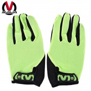 SAVA PAIRED SHOCK-ABSORBING FOAM PAD FULL FINGER BIKE GLOVE (GREEN, SIZE S/M/L/XL)