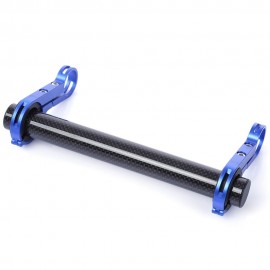 20CM OUTDOOR LAMP BICYCLE COMPUTER FLASHLIGHT DOUBLE HANDLEBAR EXTENDER HOLDER (BLUE)