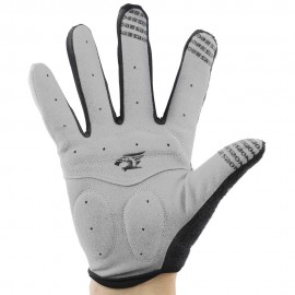 ROBESBON PAIRED UNISEX SPORT MOTOCROSS CYCLING FULL FINGER GLOVES (BLACK, SIZE M/L/XL)