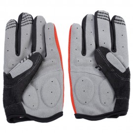 ROBESBON PAIRED UNISEX SPORT MOTOCROSS CYCLING FULL FINGER GLOVES (RED, SIZE M/L/XL)