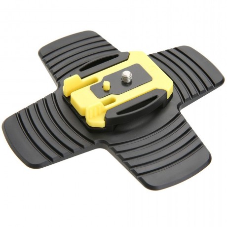 DAZZNE DZ-SG5 FLEXIBLE SURFBOARD SURF MOUNT FIXED BASE KIT FOR ACTION CAMERA (YELLOW AND B