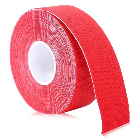 1 ROLL 2.5CM X 5M SPORTS MUSCLES CARE ELASTIC PHYSIO THERAPEUTIC TAPE (RED)